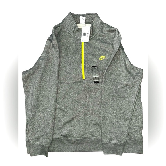 Nike Other - Nike Sportswear Club Brushed-Back 1/2 Zip Pullover Sweatshirt Men's